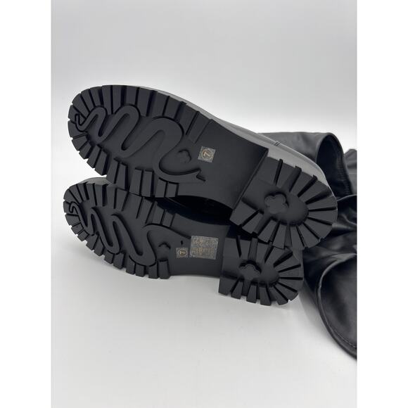 Azalea Wang Eureva Thigh High Boots Size 7 Black NEW - Picture 5 of 8